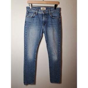 Baldwin Jeans Women's S 29 Slim76 Mid Rise Skinny Selvedge Dark Wash Stretch J47